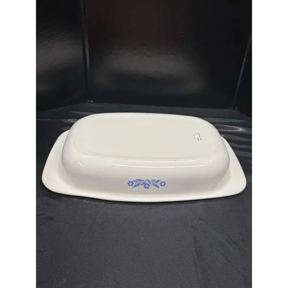 Corning Ware P- 21 BLUE CORNFLOWER BAKING DISH 13